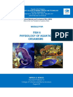 Fish 6 Physiology of Aquatic Organisms: Module For
