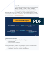 What Are Valuation Multiples