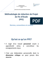 Méthodologie de rédaction de Projet PFE