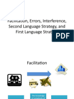 Facilitation, Errors, Interference, Second Language