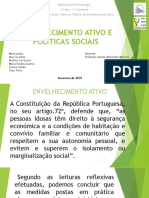 Políticas Públicas Envelhecimento Ativo Mestrado Gerontologia