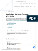 Oracle Data Guard Configuration With Broker