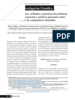 Conocimientos, Actitudes y Prácticas de Pediatras Sobre El Uso de Caminadores i