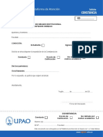 Constancia: Plataforma de Atención