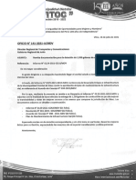 OFICIO N° 141-2021-A-MDV REMITE DOCUMENTOS PARA LA DOTACIÓN DE COMBUSTIBLE