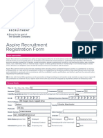 Aspire Recruitment Registration Form: Equal Opportunities