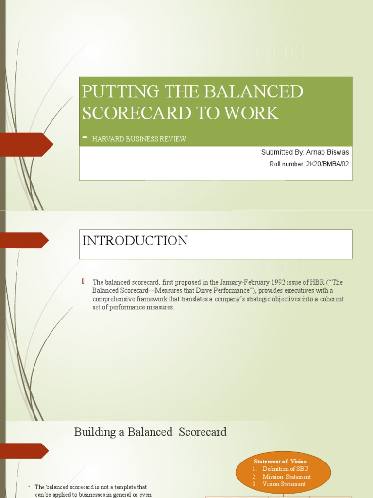 Implementing the Balanced Scorecard | PDF | Innovation | Customer ...