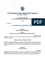 Venezuela- Ley Organica Del Ministerio Publico