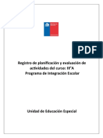 Registro Planificación Pie CC Iii°a