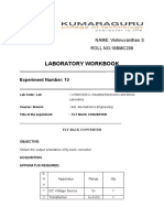 Laboratory Workbook: NAME: Vishnuvardhan S ROLL NO:19BMC209