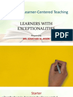 Facilitating Learner-Centered Teaching 06 Learners With Exceptionalities