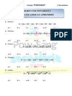 Productos Notables I-Practicamos Lo Aprendido: A (2x + 3) - (2x - 3) + (3x - 4) - 8x - 16