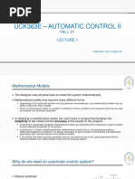 Automatic Control 2 Notes