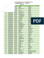 Ayakkudi Free Training Center Sample Exam Rank List