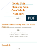 Divide Unit Fractions by Non-Zero Whole Numbers