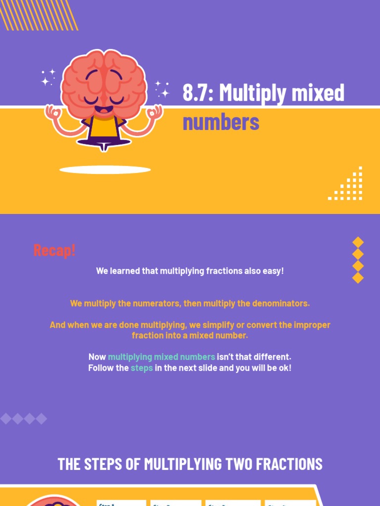 8.7 - Multiply Mixed Numbers | PDF | Law