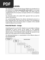 Waterfall Model - Design