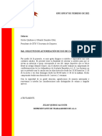 Carta de Solicitud de Campo Deportivo