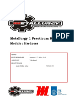 Metallurgy 1 Practicum Report: Hardness Testing of Aluminum Plate, Bolt Head, and Chisel