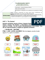 2° Basico Retroal. Unit 2 23 de Noviembre Al 04 de Diciembre