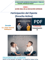 Participación Del Oyente - Escucha Activa - Comunicación II