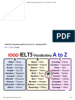 1000 IELTS Vocabulary Words List A To Z - Download PDF - Engdic