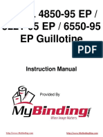 Ideal 6550 Guillotine User Manual