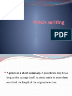 Précis Writing
