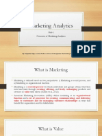 Marketing Analytics (Unit 1)