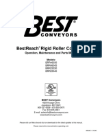 Bestreach Rigid Roller Conveyor: Operation, Maintenance and Parts Manual