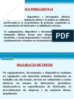 9 - Equipamentos e Ferramentas de Trabalho (Escolha, Uso, Conservação, Verificação, Ensaios)