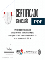 Empreendedorismo - Emitir Certificado