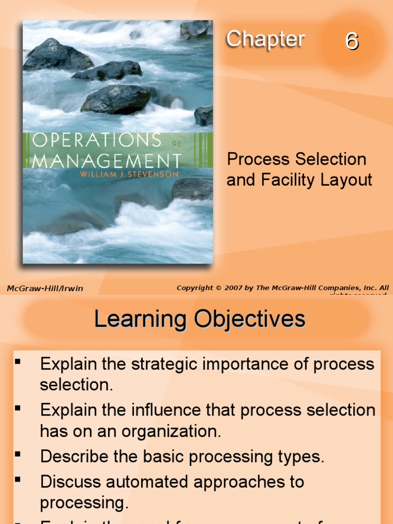 Process Selection and Facility Layout: Mcgraw-Hill/Irwin | PDF