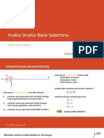 3-3 Analisa Struktur Balok Sederhana - Kantilever