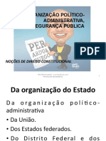 Organização Político-Administrativa e Segurança Pública