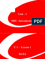 Unit - 1 MIS - Introduction