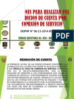 Acciones Para Realizar Una Rendicion de Cuenta Por Comisión de Servicio 1