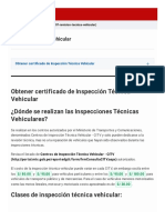 Revisión Técnica Vehicular - Obtener Certificado de Inspección Técnica Vehicular - Gobierno Del Perú