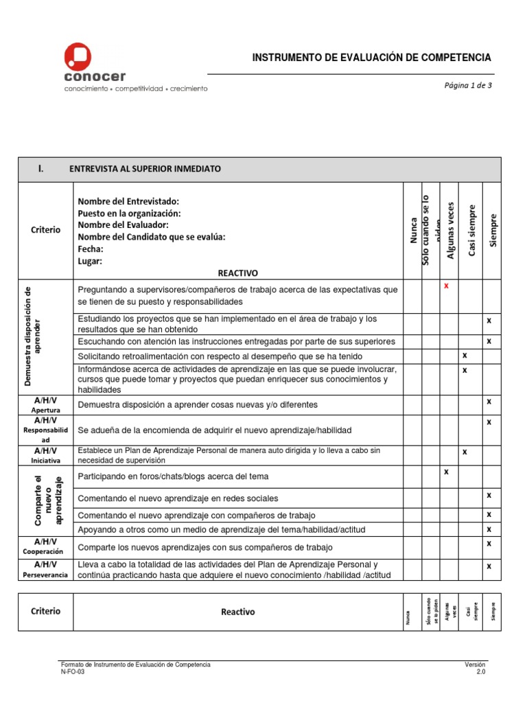 Evaluación de Competencias Laborales | PDF | Evaluación | Aprendizaje