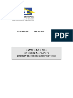 T2000 Test Set For Testing CT'S, PT'S, Primary Injections and Relay Tests