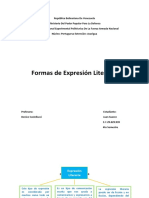 Formas de Expresion Literaria