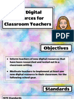 New Digital Resources For Classroom Teachers Presentation