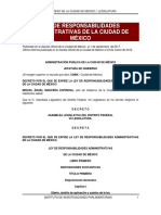 La Ley de Responsabilidades Administrativas de La Ciudad de México