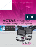 Actas: Portable Switchgear Test Systems