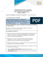 Guía de actividades y Rúbrica de evaluación - Unidad 2 - Tarea 2 - Descripción