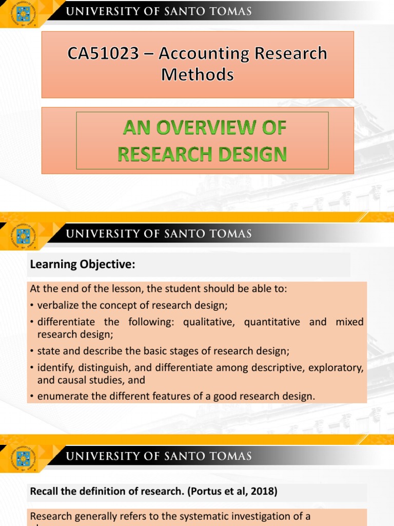 Overview of Research Design Basics | PDF | Qualitative Research ...