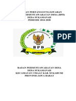 Laporan Kinerja BPD Desa Sukamanah 2014-2020