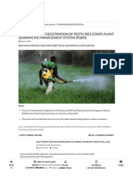 Comprehensive Registration of Pesticides (Crop) Plant Quarantine Management System (PQMS)
