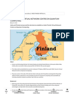 Indo-Finnish Virtual Network Centre On Quantum Computing