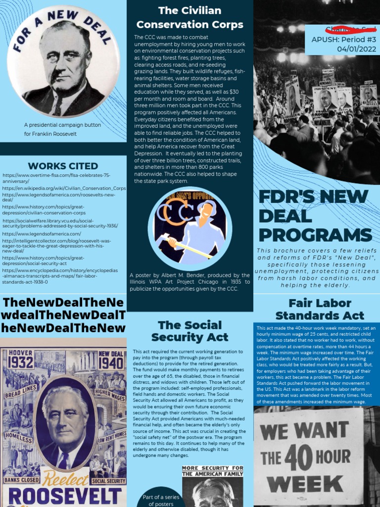 Example of New Deal Brochure | PDF | Civilian Conservation Corps ...